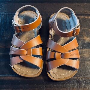 Salt Water Unisex Kids Brown Sandals Size 6